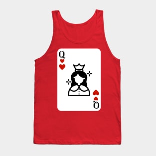 Queen Card, Queen of Heart Tank Top